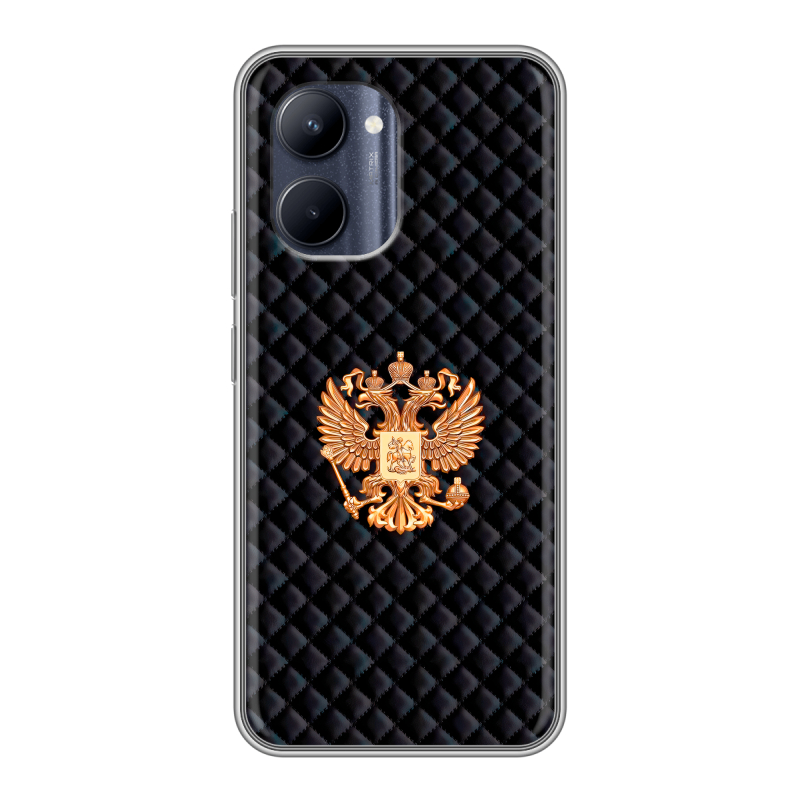 Силиконовый противоударный чехол на Realme C33 с принтом Герб России принт Силиконовый противоударный чехол на Realme C33 с принтом Герб России принт