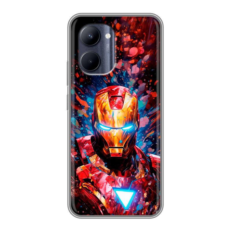 Силиконовый чехол на Realme C33 с принтом Железный человек Ironman Силиконовый чехол на Realme C33 с принтом Железный человек Ironman