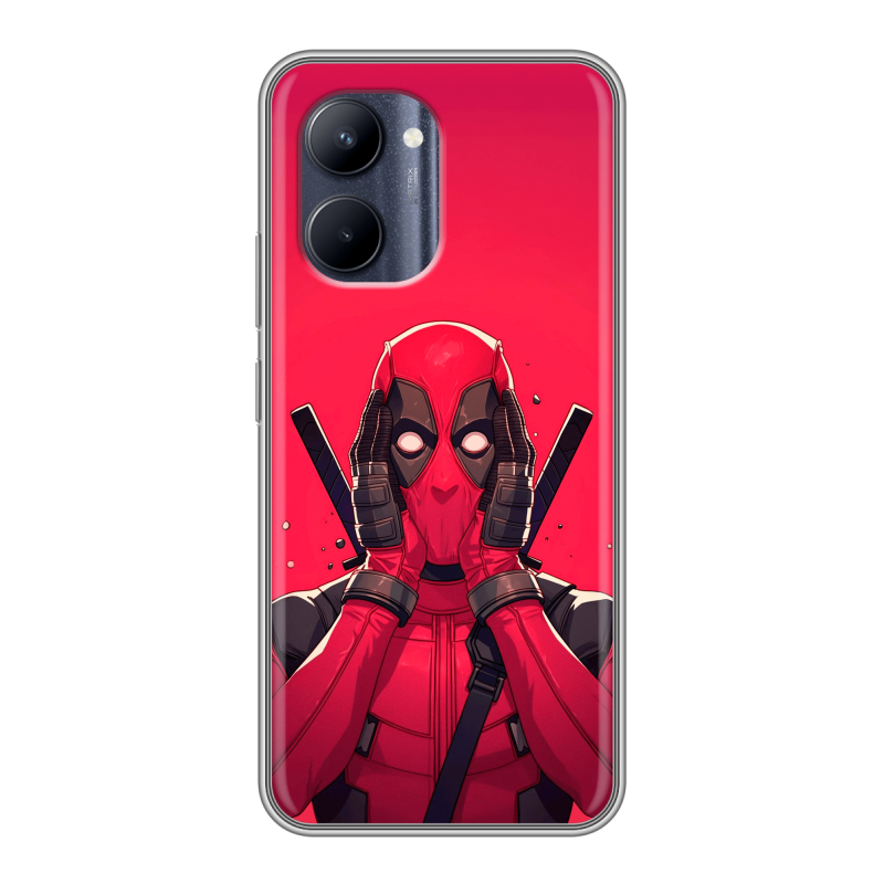 Силиконовый чехол на Realme C33 с принтом Дедпул Deadpool Силиконовый чехол на Realme C33 с принтом Дедпул Deadpool