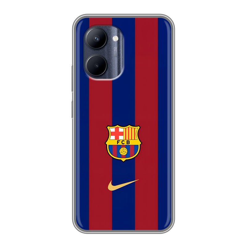 Силиконовый чехол на Realme C33 с принтом Барселона Barcelona Силиконовый чехол на Realme C33 с принтом Барселона Barcelona