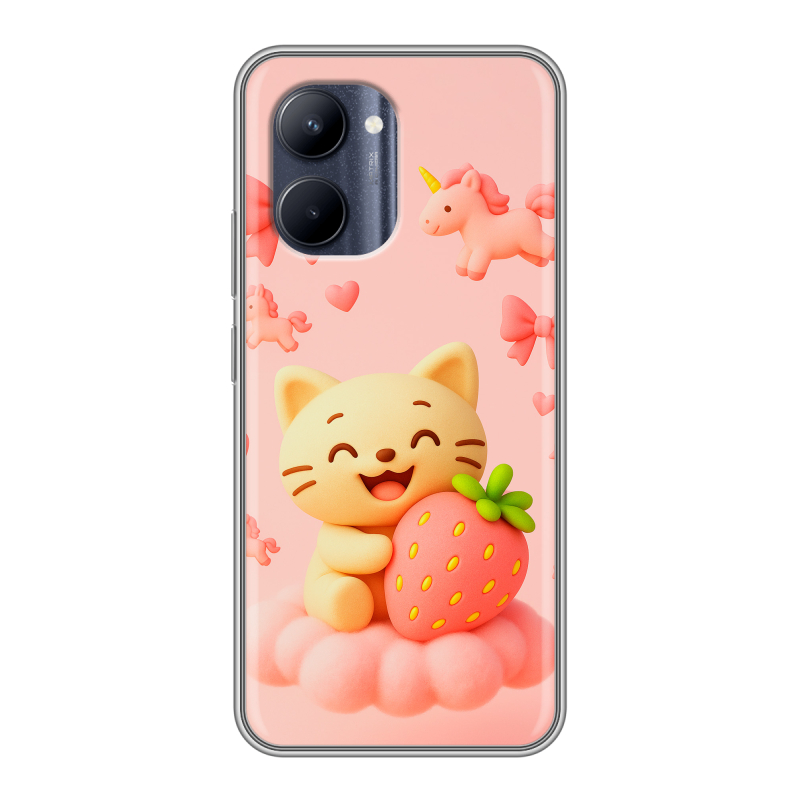 Силиконовый чехол на Realme C33 с принтом для девочек Силиконовый чехол на Realme C33 с принтом для девочек