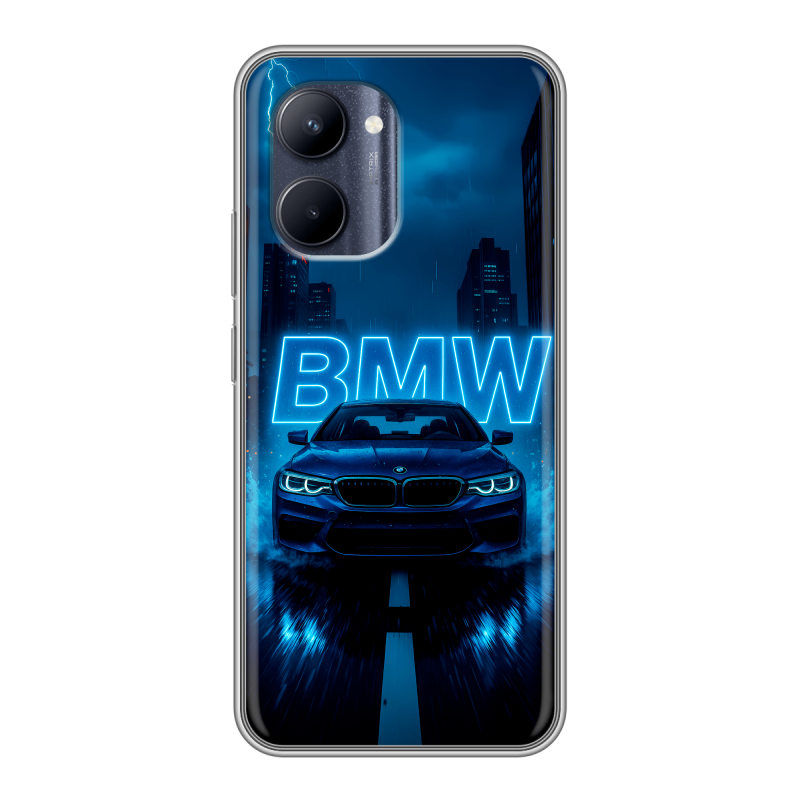 Силиконовый чехол на Realme C33 с принтом BMW БМВ Силиконовый чехол на Realme C33 с принтом BMW БМВ
