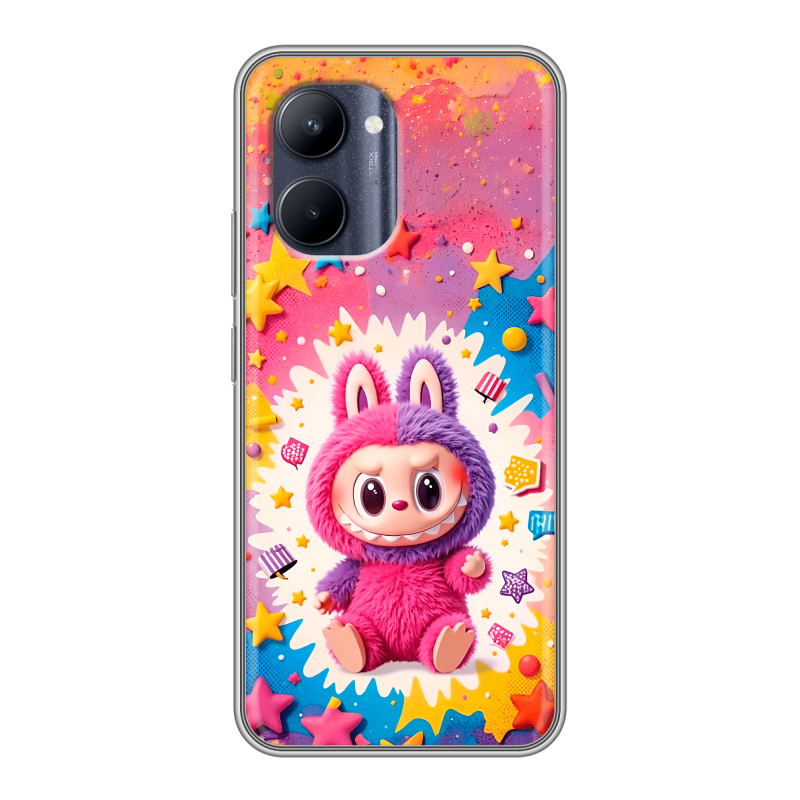 Силиконовый чехол на Realme C33 с принтом Labubu Лабубу Силиконовый чехол на Realme C33 с принтом Labubu Лабубу