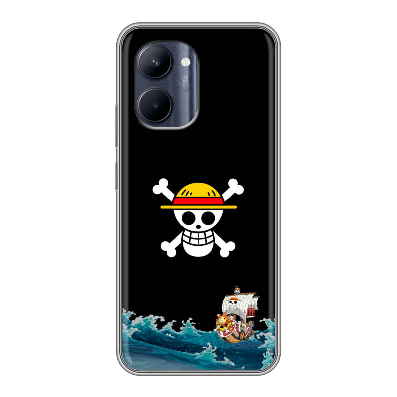 Силиконовый противоударный чехол на Realme C33 с принтом One Piece Ван Пис Силиконовый противоударный чехол на Realme C33 с принтом One Piece Ван Пис