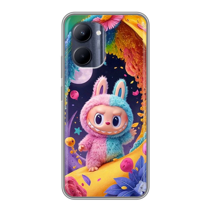 Силиконовый чехол на Realme C33 с принтом Labubu Лабубу Силиконовый чехол на Realme C33 с принтом Labubu Лабубу