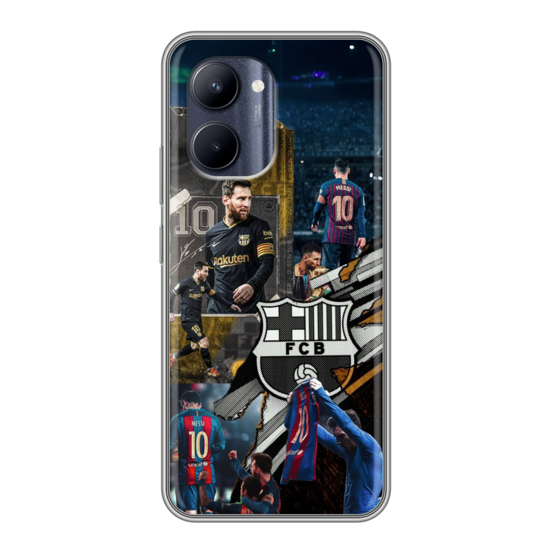 Силиконовый чехол на Realme C33 с принтом Messi Barcelona Силиконовый чехол на Realme C33 с принтом Messi Barcelona