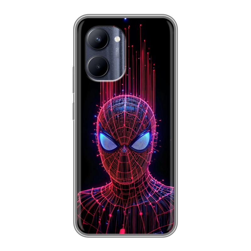 Силиконовый противоударный чехол на Realme C33 с принтом Spiderman Человек паук Силиконовый противоударный чехол на Realme C33 с принтом Spiderman Человек паук