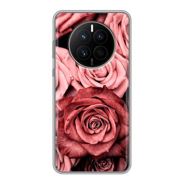 Силиконовый чехол на Huawei Mate 50 с принтом Цветы розы Силиконовый чехол на Huawei Mate 50 с принтом Цветы розы