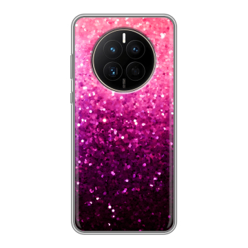 Силиконовый чехол на Huawei Mate 50 с принтом Блестки