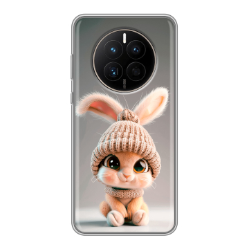 Силиконовый чехол на Huawei Mate 50 с принтом Кролик
