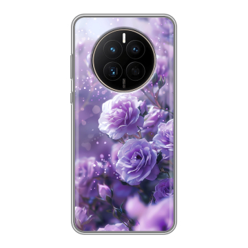 Силиконовый чехол на Huawei Mate 50 с принтом Розы цветы