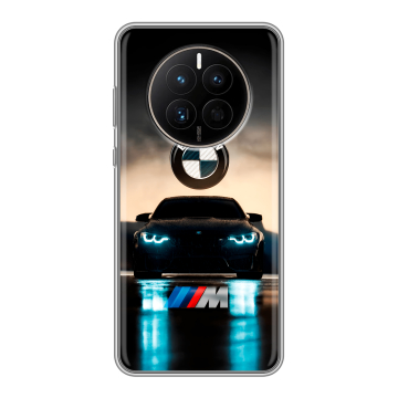 Силиконовый чехол на Huawei Mate 50 с принтом БМВ BMW