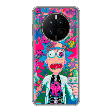 Силиконовый чехол на Huawei Mate 50 с принтом Рик и Морти Rick Morty Силиконовый чехол на Huawei Mate 50 с принтом Рик и Морти Rick Morty