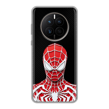 Силиконовый чехол на Huawei Mate 50 с принтом человек паук spiderman