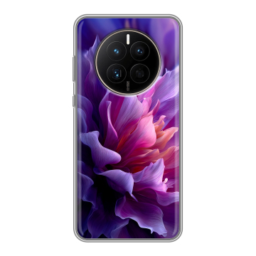 Силиконовый чехол на Huawei Mate 50 с принтом женский цветы