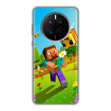Силиконовый чехол на Huawei Mate 50 с принтом Майнкрафт Minecraft Силиконовый чехол на Huawei Mate 50 с принтом Майнкрафт Minecraft