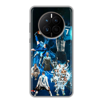 Силиконовый чехол на Huawei Mate 50 с принтом Реал Роналдо