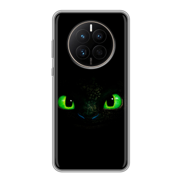 Силиконовый чехол на Huawei Mate 50 с принтом Как приручить дракона