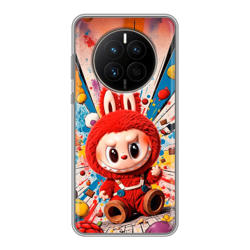 Силиконовый чехол на Huawei Mate 50 с принтом Labubu Лабубу