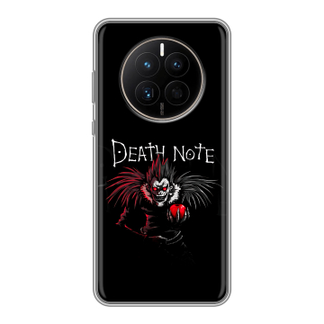 Силиконовый чехол на Huawei Mate 50 с принтом Death note Тетрадь смерти