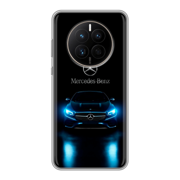 Силиконовый чехол на Huawei Mate 50 с принтом Mercedes Мерседес Силиконовый чехол на Huawei Mate 50 с принтом Mercedes Мерседес