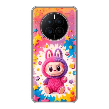 Силиконовый чехол на Huawei Mate 50 с принтом Labubu Лабубу