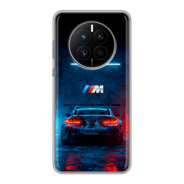 Силиконовый чехол на Huawei Mate 50 с принтом BMW БМВ