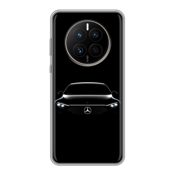 Силиконовый чехол на Huawei Mate 50 с принтом Mercedes Мерседес