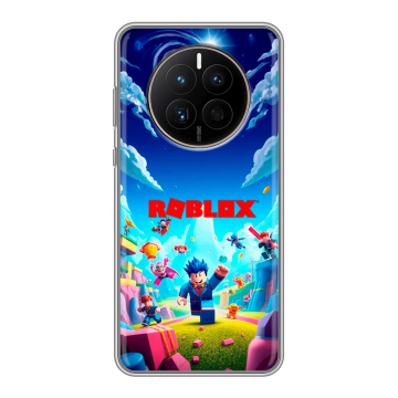 Силиконовый чехол на Huawei Mate 50 с принтом Roblox Роблокс
