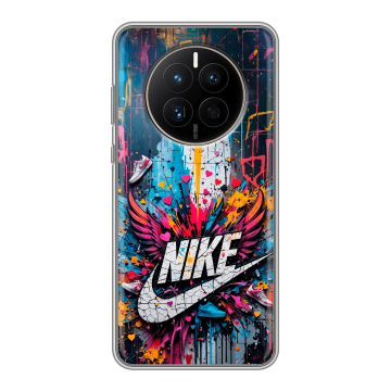 Силиконовый чехол на Huawei Mate 50 с принтом Nike Найк