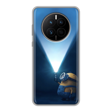 Силиконовый чехол на Huawei Mate 50 с принтом Миньоны