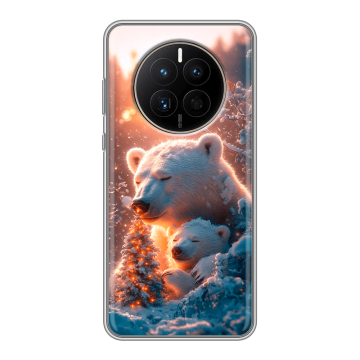 Силиконовый чехол на Huawei Mate 50 с принтом Новый год Силиконовый чехол на Huawei Mate 50 с принтом Новый год