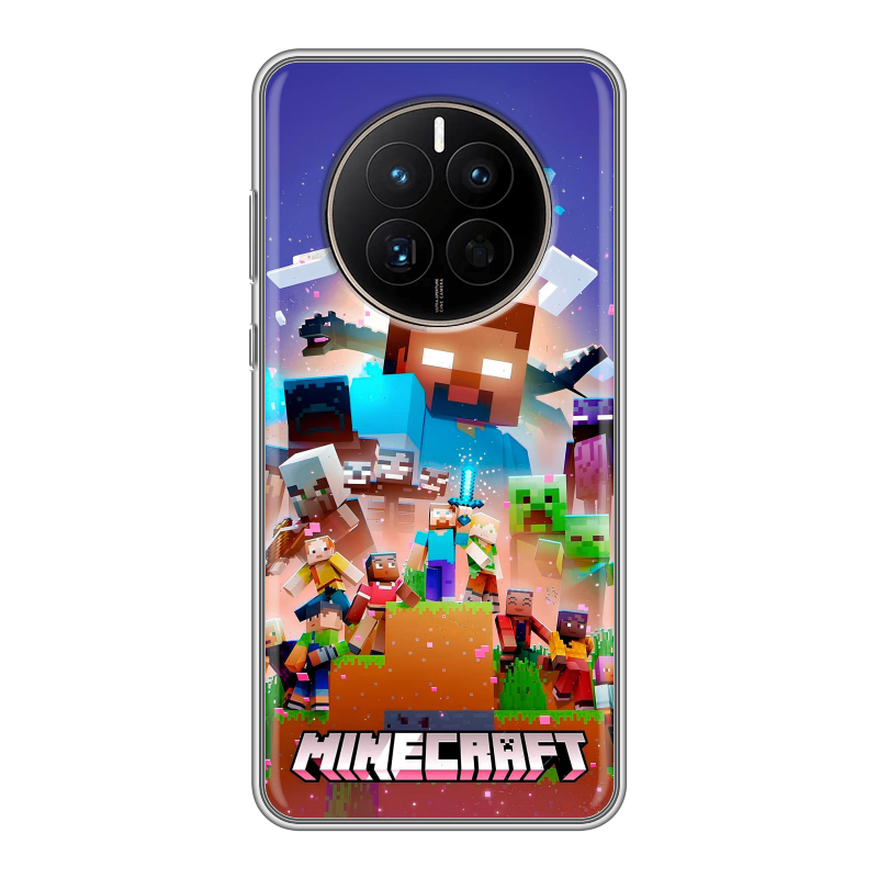 Силиконовый чехол на Huawei Mate 50 с принтом Майнкрафт Minecraft Силиконовый чехол на Huawei Mate 50 с принтом Майнкрафт Minecraft