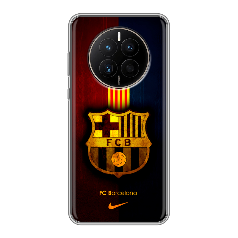 Силиконовый противоударный чехол на Huawei Mate 50 с принтом Барселона Barcelona Силиконовый противоударный чехол на Huawei Mate 50 с принтом Барселона Barcelona