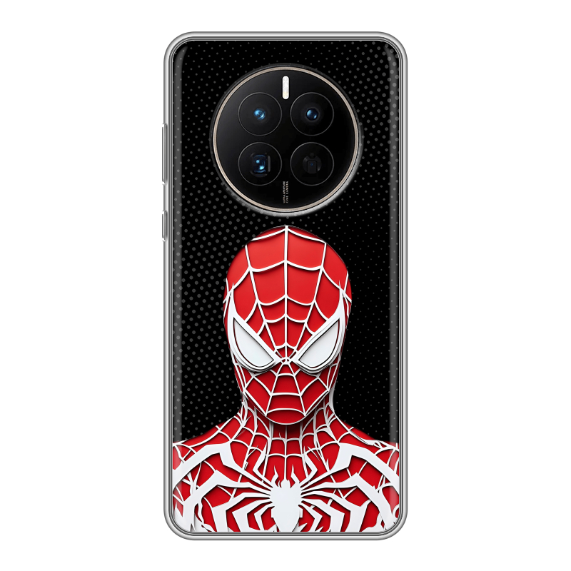 Силиконовый чехол на Huawei Mate 50 с принтом человек паук spiderman Силиконовый чехол на Huawei Mate 50 с принтом человек паук spiderman
