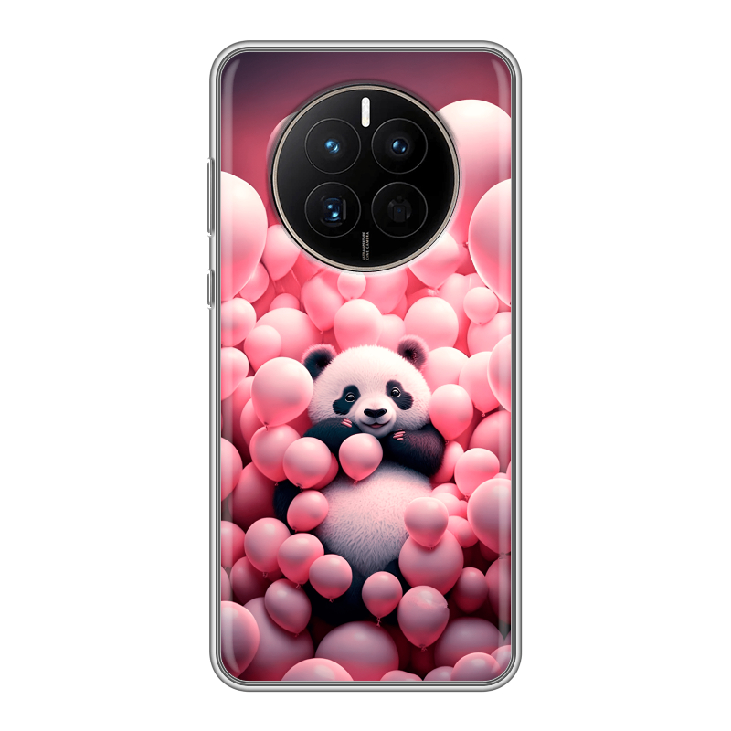 Силиконовый чехол на Huawei Mate 50 с принтом Панда Силиконовый чехол на Huawei Mate 50 с принтом Панда
