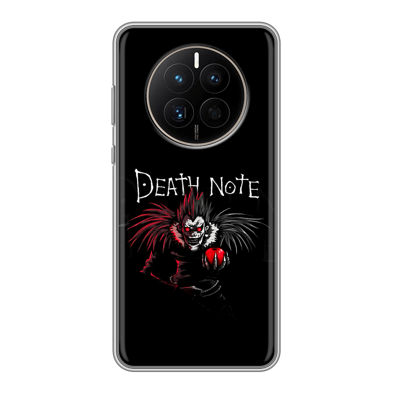 Силиконовый чехол на Huawei Mate 50 с принтом Death note Тетрадь смерти Силиконовый чехол на Huawei Mate 50 с принтом Death note Тетрадь смерти