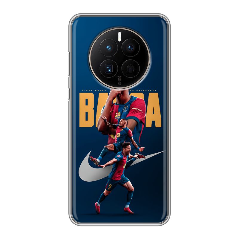 Силиконовый противоударный чехол на Huawei Mate 50 с принтом Барселона Barca Yamal Силиконовый противоударный чехол на Huawei Mate 50 с принтом Барселона Barca Yamal