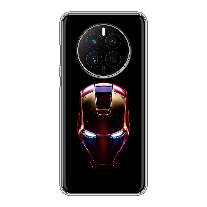 Силиконовый чехол на Huawei Mate 50 с принтом IronMan Железный человек Силиконовый чехол на Huawei Mate 50 с принтом IronMan Железный человек