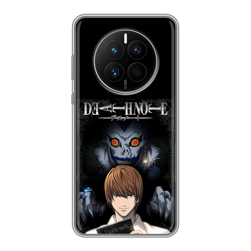 Силиконовый чехол на Huawei Mate 50 с принтом Death note Тетрадь смерти Силиконовый чехол на Huawei Mate 50 с принтом Death note Тетрадь смерти