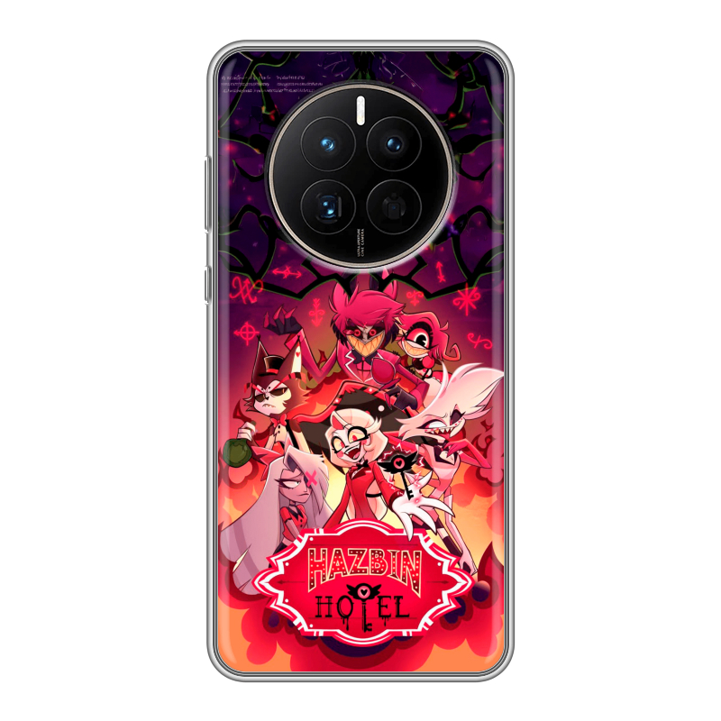Силиконовый чехол на Huawei Mate 50 с принтом Hazbin Hotel Отель Хазбин Силиконовый чехол на Huawei Mate 50 с принтом Hazbin Hotel Отель Хазбин