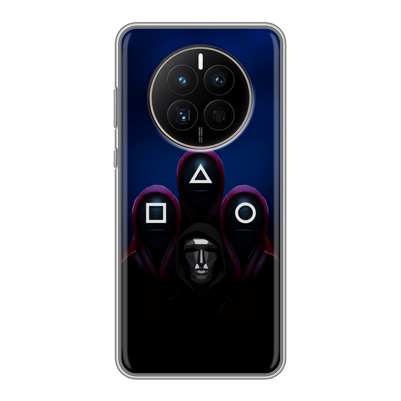 Силиконовый чехол на Huawei Mate 50 с принтом Игра Кальмара Силиконовый чехол на Huawei Mate 50 с принтом Игра Кальмара