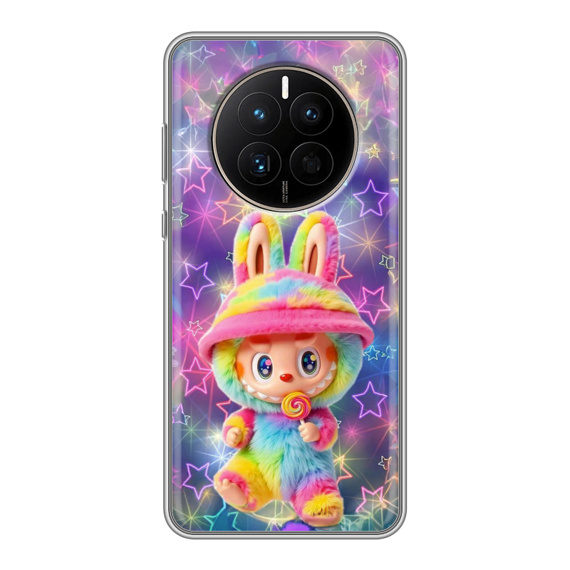 Силиконовый чехол на Huawei Mate 50 с принтом Labubu Лабубу Силиконовый чехол на Huawei Mate 50 с принтом Labubu Лабубу