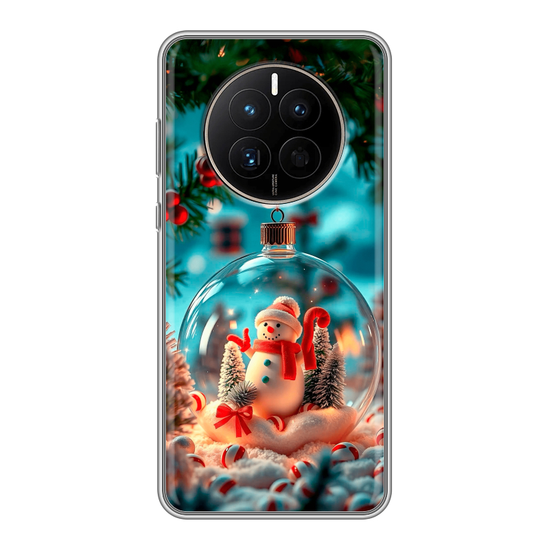 Силиконовый чехол на Huawei Mate 50 с принтом Новый год Силиконовый чехол на Huawei Mate 50 с принтом Новый год