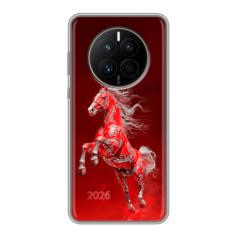 Силиконовый чехол на Huawei Mate 50 с принтом Новый год Силиконовый чехол на Huawei Mate 50 с принтом Новый год
