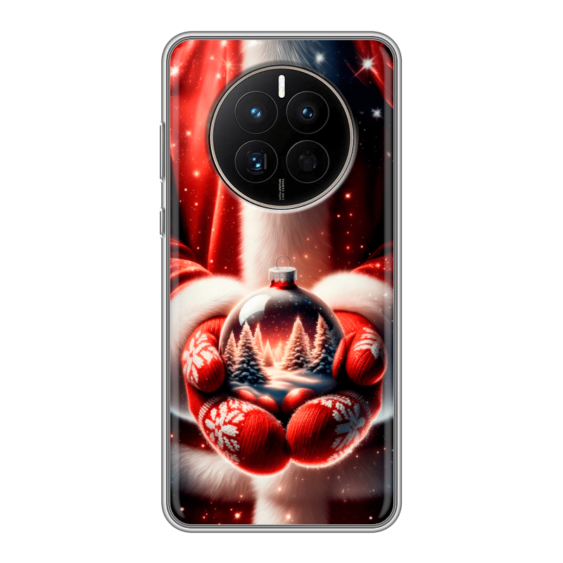 Силиконовый чехол на Huawei Mate 50 с принтом Новый год Силиконовый чехол на Huawei Mate 50 с принтом Новый год
