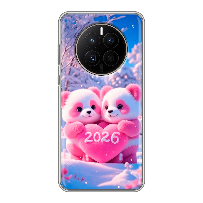 Силиконовый чехол на Huawei Mate 50 с принтом Новый год Силиконовый чехол на Huawei Mate 50 с принтом Новый год
