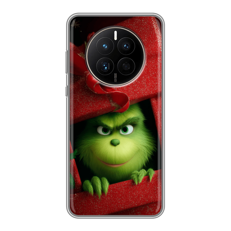 Силиконовый противоударный чехол на Huawei Mate 50 с принтом Новый год Силиконовый противоударный чехол на Huawei Mate 50 с принтом Новый год