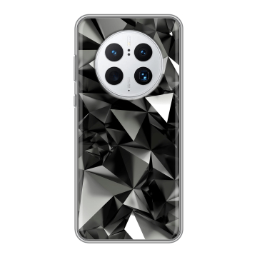 Силиконовый чехол на Huawei Mate 50 Pro с принтом Черные кристаллы