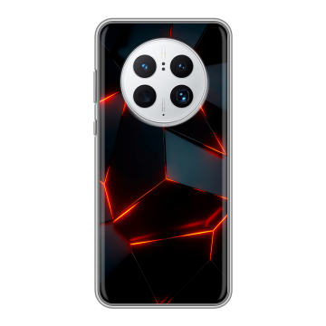 Силиконовый чехол на Huawei Mate 50 Pro с принтом Яркие абстракции